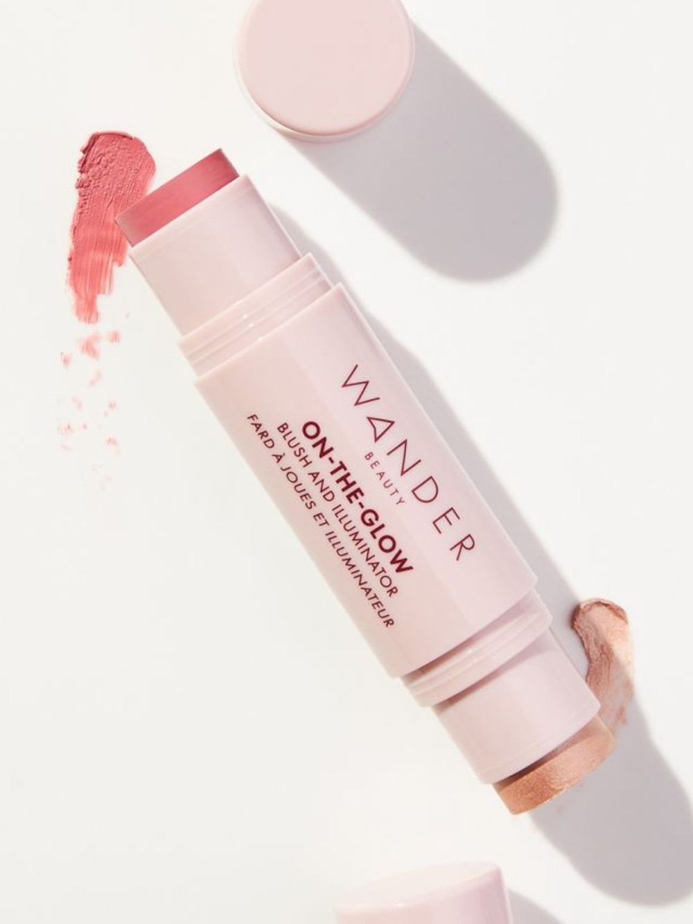Wander Beauty On-the-Glow Blush & Illuminator – Coral Rose / Nude Glow – NEW